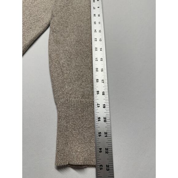 Loft Boatneck Oatmeal Knit Sweater Neutral Neck Detail NWOT Small Work Casual - Picture 7 of 10